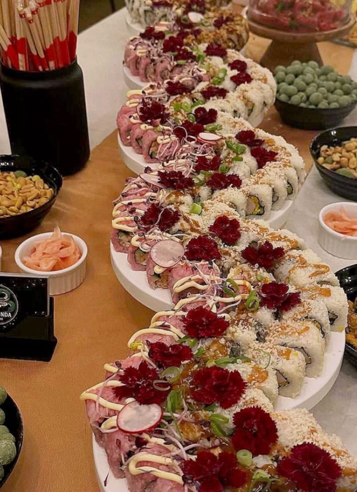 De Nami Premium XL op locatie bij Dalita, afgemaakt met eetbare bloemen